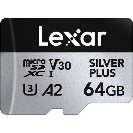 Lexar 64GB microSDXC Profesional SILVER PLUS UHS-I 205MB/s Adaptador SD