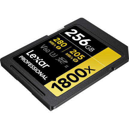 Lexar 256GB Professional 1800x UHS-II Tarjeta SDXC 280MBs 2-Pack