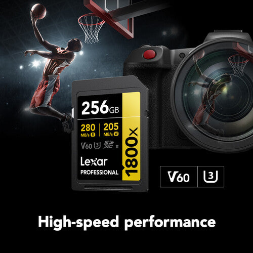 Lexar 256GB Professional 1800x UHS-II Tarjeta SDXC 280MBs 2-Pack