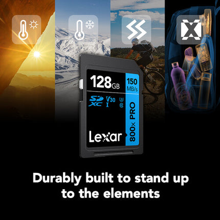 Lexar 128GB Tarjeta de Memoria SDXC UHS-I 150MB/s Clase 10 PRO
