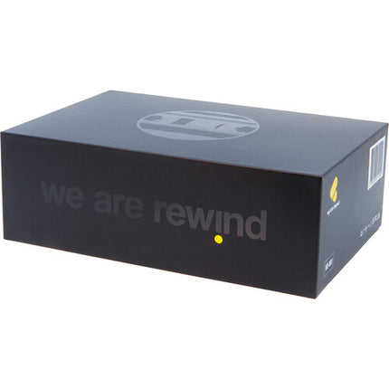 WE ARE REWIND WE-001 Amy reproductor de casetes Bluetooth portátil negro y amarillo con 12 horas de reproducción