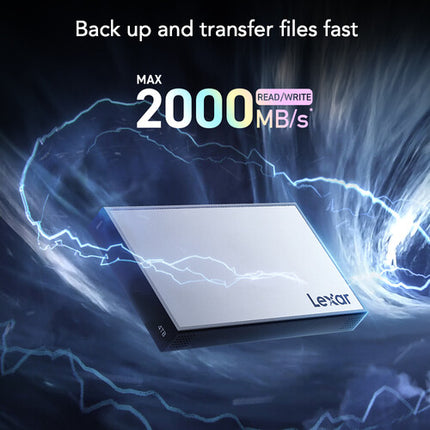 Lexar 2TB Professional Workflow SSD portátil 2000 MB/s USB-C 3.2 Gen 2x2