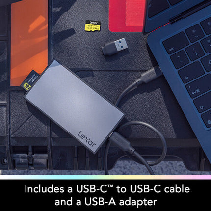 Lexar Professional Workflow UHS-II Lector de Tarjetas SD y microSD USB-C 10 Gb/s