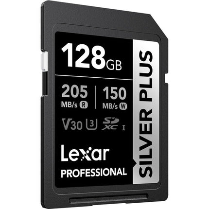 Lexar 128GB Professional SILVER PLUS UHS-I SDXC Tarjeta de Memoria 205MBs Lectura 150MBs Escritura