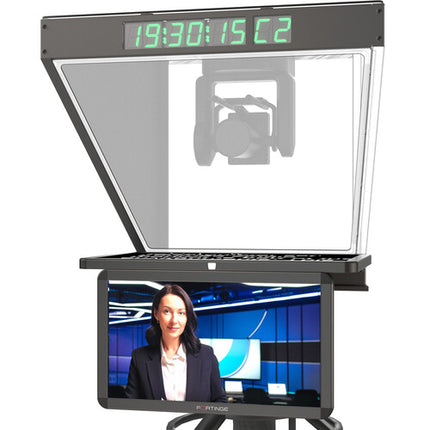 Fortinge ROBO Teleprompter de Estudio 21" 1000 cd/m² Brillo SDI I/O para Cámaras PTZ