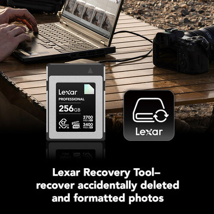 Lexar 256GB CFexpress 4.0 Tipo B Tarjeta de Memoria 3700MBs Lectura 3400MBs Escritura