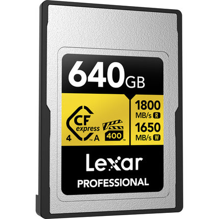 Lexar 640GB Tarjeta de Memoria CFexpress 4.0 Tipo A Velocidad 1800 MB/s
