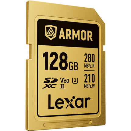 Lexar 128GB ARMOR GOLD UHS-II Tarjeta de Memoria SDXC 280MB/s 210MB/s