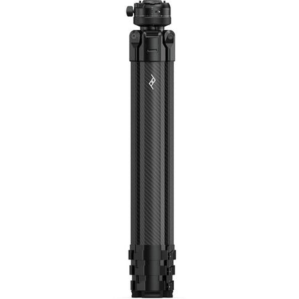 Peak Design Pro Lite Carbon Fiber trípode con cabeza esférica y base niveladora kit negro 64 pulgadas 35 lb capacidad