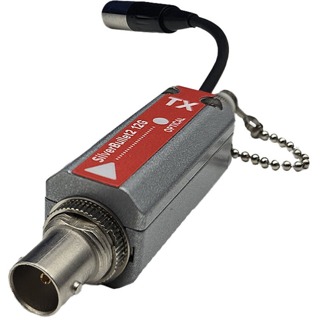 MultiDyne SilverBullet2 Mini Transmisor de Video 12G-SDI 1300nm ST Fiber Optic