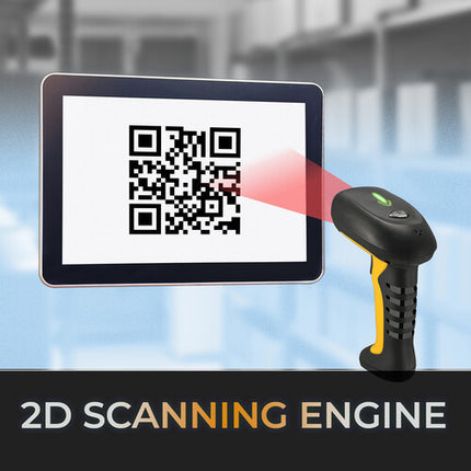 Adesso NuScan 5200 Escáner de Código de Barras 2D Inalámbrico Antimicrobiano e Impermeable con Bluetooth y 2.4 GHz