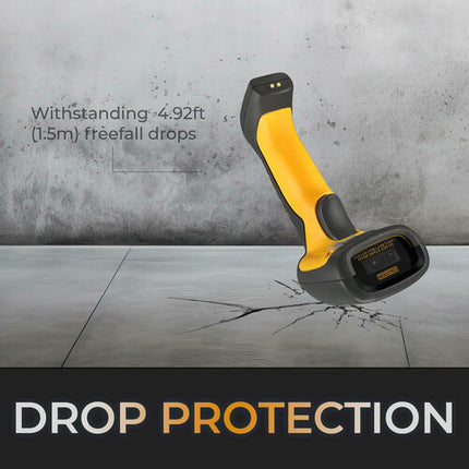Adesso NuScan 5200 Escáner de Código de Barras 2D Inalámbrico Antimicrobiano e Impermeable con Bluetooth y 2.4 GHz