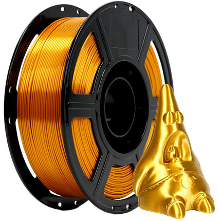 FlashForge Filamento PLA Silk 1.75mm Oro 2.2 lb Temperatura 374-464°F