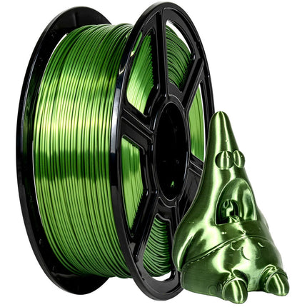 FlashForge Filamento PLA Seda 1.75mm 2.2 lb Verde Temperatura 374-464°F