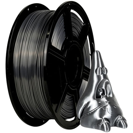 FlashForge Filamento PLA Seda 1.75mm 2.2 lb Gris Metalizado 40-300mm/s