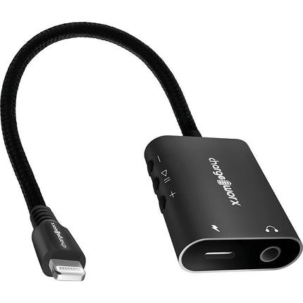 ChargeWorx Cable Adaptador Lightning Auxiliar con Micrófono y Carga 20 kHz