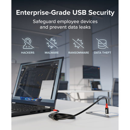Plugable Cable de Carga USB-C 240W 3.3' con Bloqueo de Datos y Correa