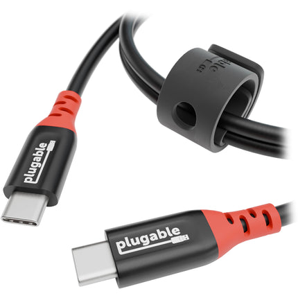 Plugable Cable de Carga USB-C 240W 3.3' con Bloqueo de Datos y Correa