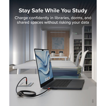 Plugable Cable de Carga USB-C 240W 3.3' con Bloqueo de Datos y Correa