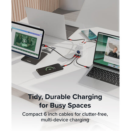 Plugable Cable de Carga USB-C 240W 15cm con Bloqueo de Datos 5 Pack