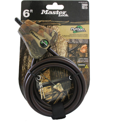 Candado RECONYX Python Master Lock Cable de Acero 6'5/16" con Llaves