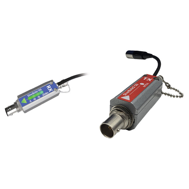 MultiDyne SilverBULLET2 Kit Transmisor Receptor de fibra óptica 12G-SDI 12 Gb/s 1300nm ST