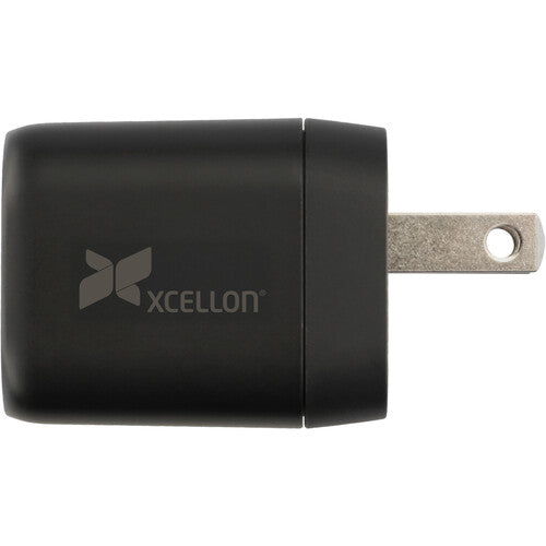 Xcellon Cargador de Pared USB-A 12W Compacto con Enchufe Plegable Negro