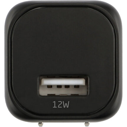 Xcellon Cargador de Pared USB-A 12W Compacto con Enchufe Plegable Negro