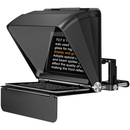 LENSGO TC7II teleprompter portátil para cámaras lentes 24 a 35mm con control remoto