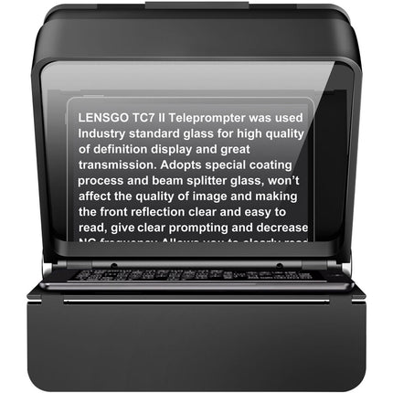 LENSGO TC7II teleprompter portátil para cámaras lentes 24 a 35mm con control remoto