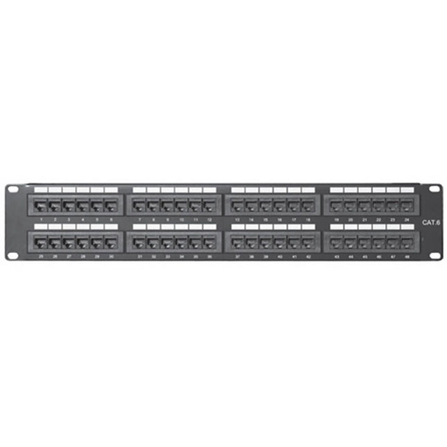 Comprehensive PP48P6 Patch Panel CAT-6 48 Puertos Para Cableado Rápido