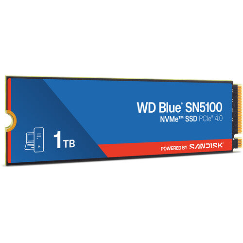 WD 1TB Blue SN5100 SSD interno NVMe PCIe 4.0 2280 velocidad 7100 MB/s garantía 5 años