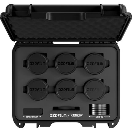 DZOFilm Vespid2 T1.9 Kit de 6 lentes prime Full Frame y 300° enfoque con estuche rígido
