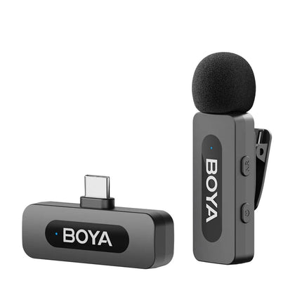 BOYA BY-V10 2.0 Sistema de Micrófono Inalámbrico Ultracompacto 9 Horas de Batería 100 m Alcance