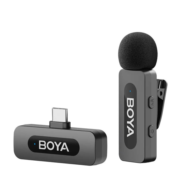 BOYA BY-V10 2.0 Sistema de Micrófono Inalámbrico Ultracompacto 9 Horas de Batería 100 m Alcance