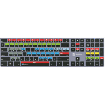Logickeyboard Vimeo Livestream TITAN Teclado Inalámbrico Retroiluminado 108 Teclas Bluetooth 30'