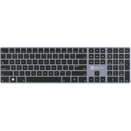 Logickeyboard TITAN Teclado Inalámbrico Retroiluminado Bluetooth 108 Teclas USB-C