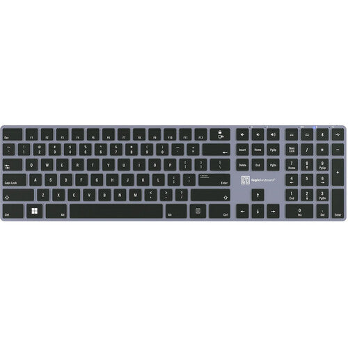 Logickeyboard TITAN Teclado Inalámbrico Retroiluminado Bluetooth 108 Teclas USB-C