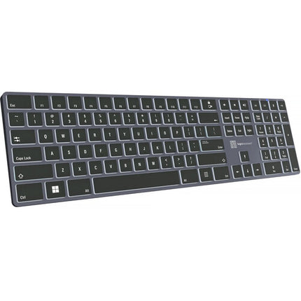 Logickeyboard TITAN Teclado Inalámbrico Retroiluminado Bluetooth 108 Teclas USB-C