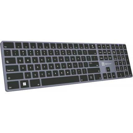 Logickeyboard TITAN Teclado Inalámbrico Retroiluminado Bluetooth 108 Teclas USB-C