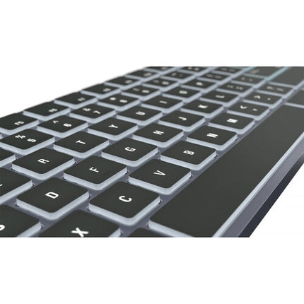 Logickeyboard TITAN Teclado Inalámbrico Retroiluminado Bluetooth 108 Teclas USB-C