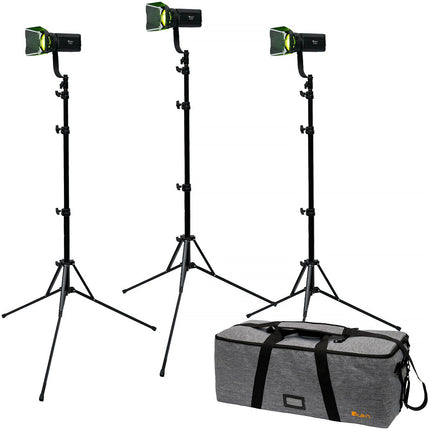 ikan Stryder RGBW Luz Fresnel LED 3 Luces Kit 2800-6500K 2460 Lux 15-45° Beam