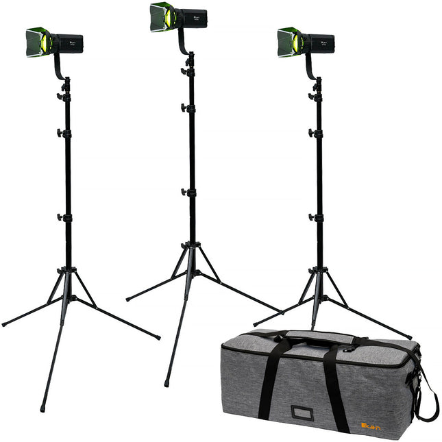 ikan Stryder RGBW Luz Fresnel LED 3 Luces Kit 2800-6500K 2460 Lux 15-45° Beam