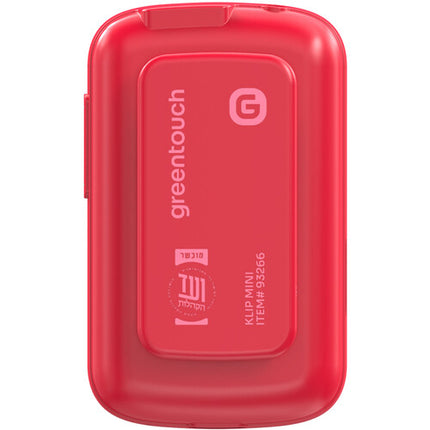 GreenTouch Klip Mini Reproductor Digital 128GB Pantalla 1.7 Pulgadas Rojo