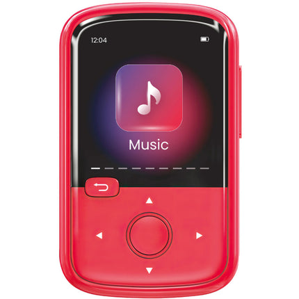 GreenTouch Klip Mini Reproductor Digital 128GB Pantalla 1.7 Pulgadas Rojo