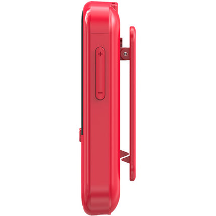 GreenTouch Klip Mini Reproductor Digital 128GB Pantalla 1.7 Pulgadas Rojo