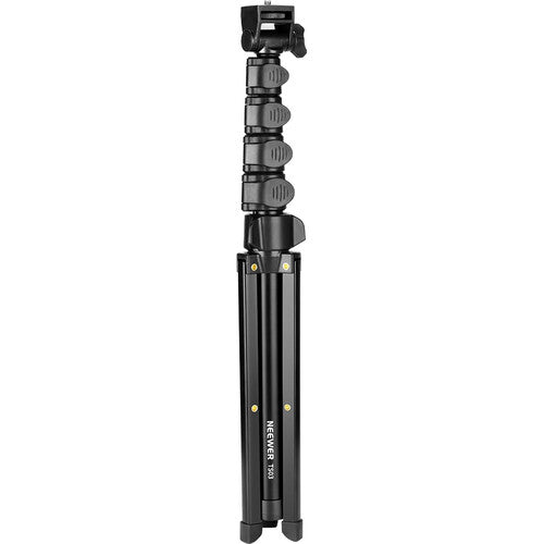 Neewer TS03 Trípode de Viaje Aluminio 66 Pulgadas Capacidad 11 lb con Mando Bluetooth y Soporte para Teléfono