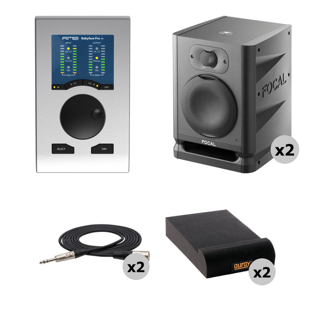RME Babyface Pro FS Interfaz USB-B 24 Canales 24Bit 192kHz con Monitor de Mezcla Focal Alpha 50 Evo