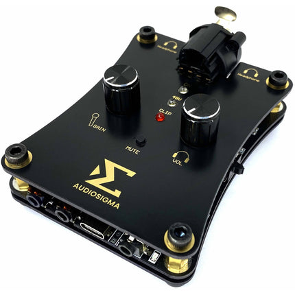 AUDIOSIGMA MikeHero Interfaz de Audio Portátil para Voz con Filtro Paso Alto y 70.5 dB de Ganancia