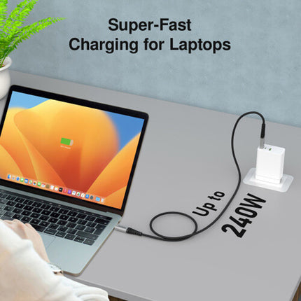 EZQuest DuraGuard Cable USB4 V2 3.9 Pies 80 Gb/s 240W USB-C